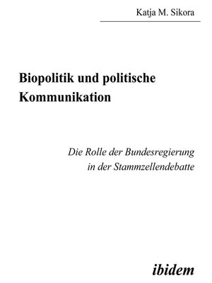 cover image of Biopolitik und politische Kommunikation